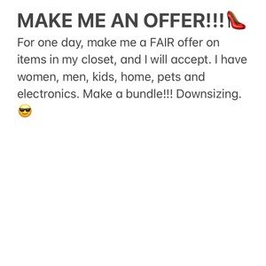 For one day, I’ll accept FAIR offers!!